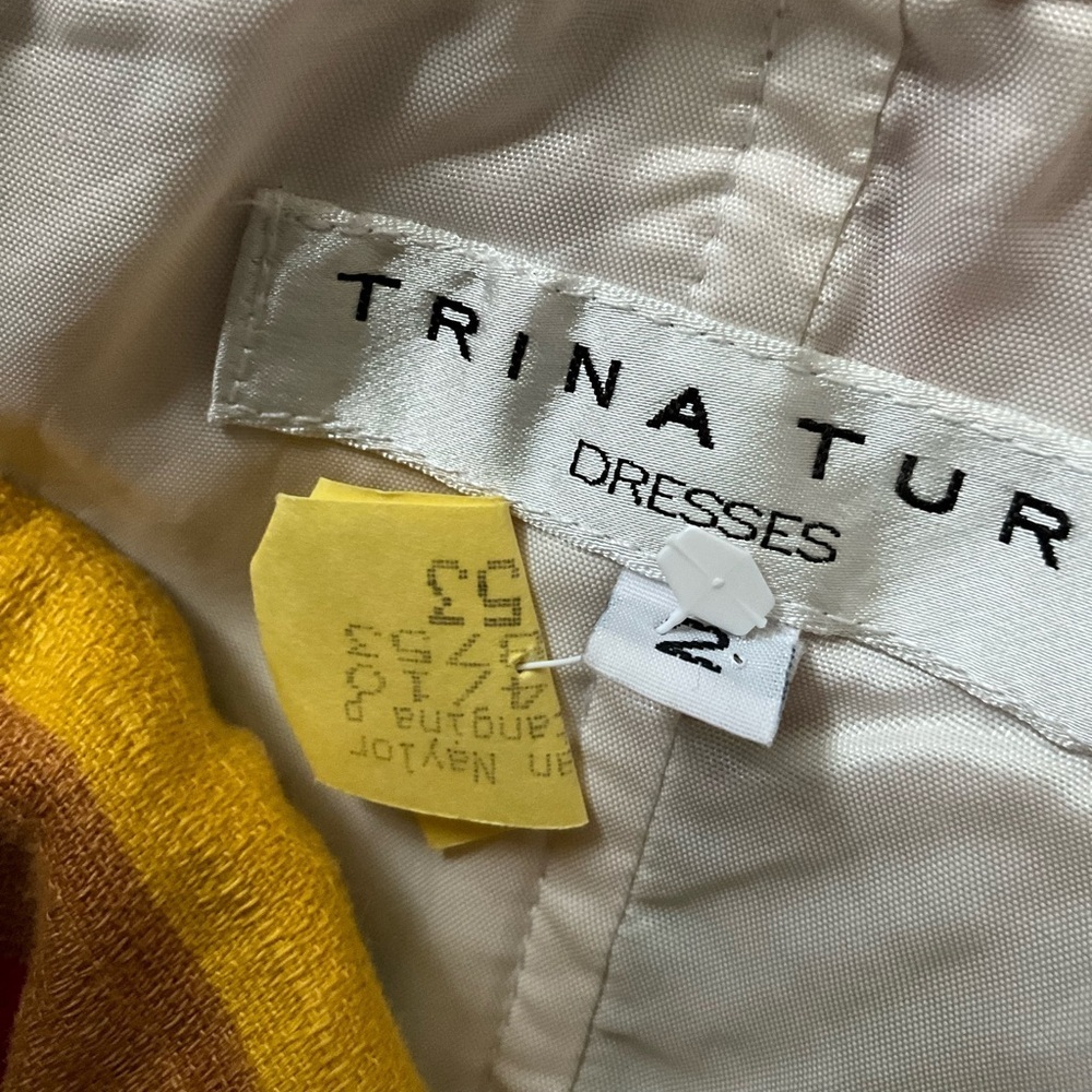 Trina Turk Y2K Rainbow Stripe Strapless Fit & Flare Dress Sz 2 MSRP $189 - Picture 8 of 13